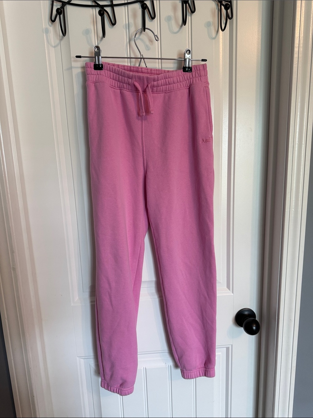 abercrombie kids Pink Cozy Fleece Jogger Sweatpants